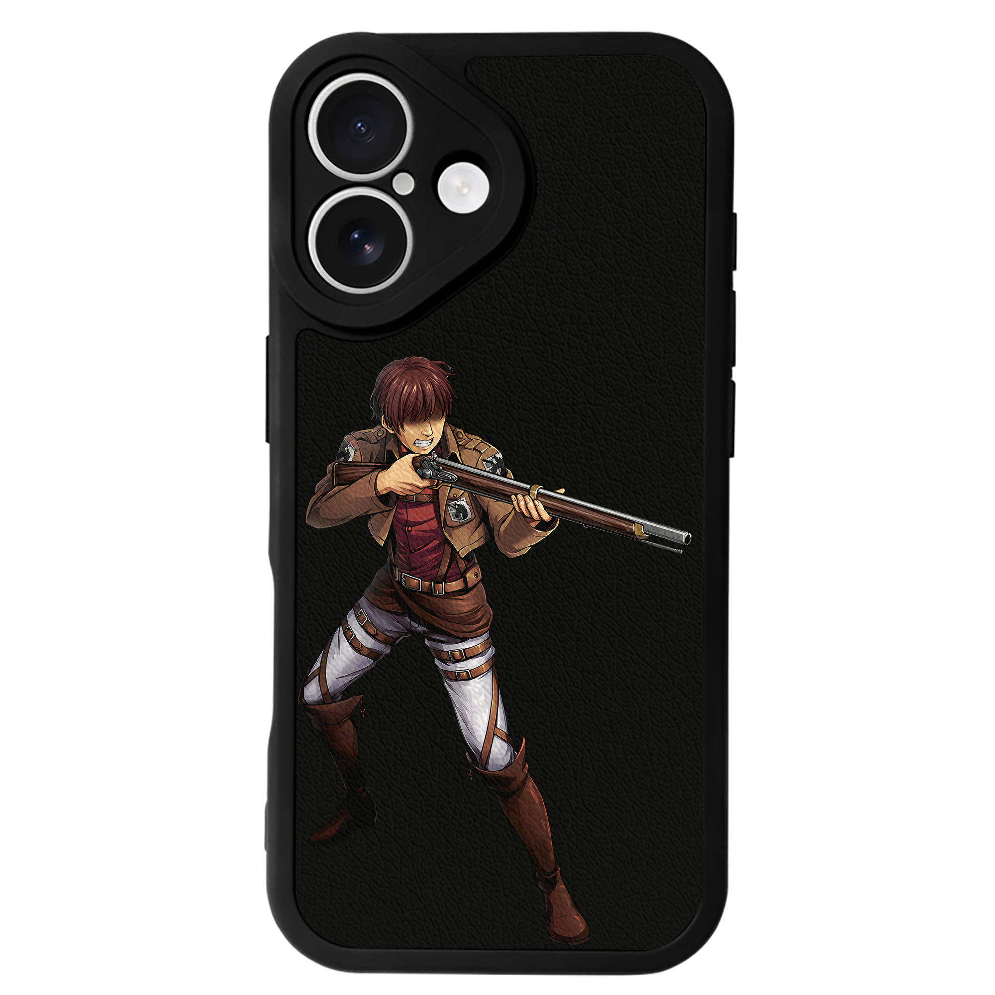 （画像用） 進撃の巨人 Attack on Titan 【iPhone 16シリーズ対応】シリコンスマホケース（レザー調） 材質：シリコン